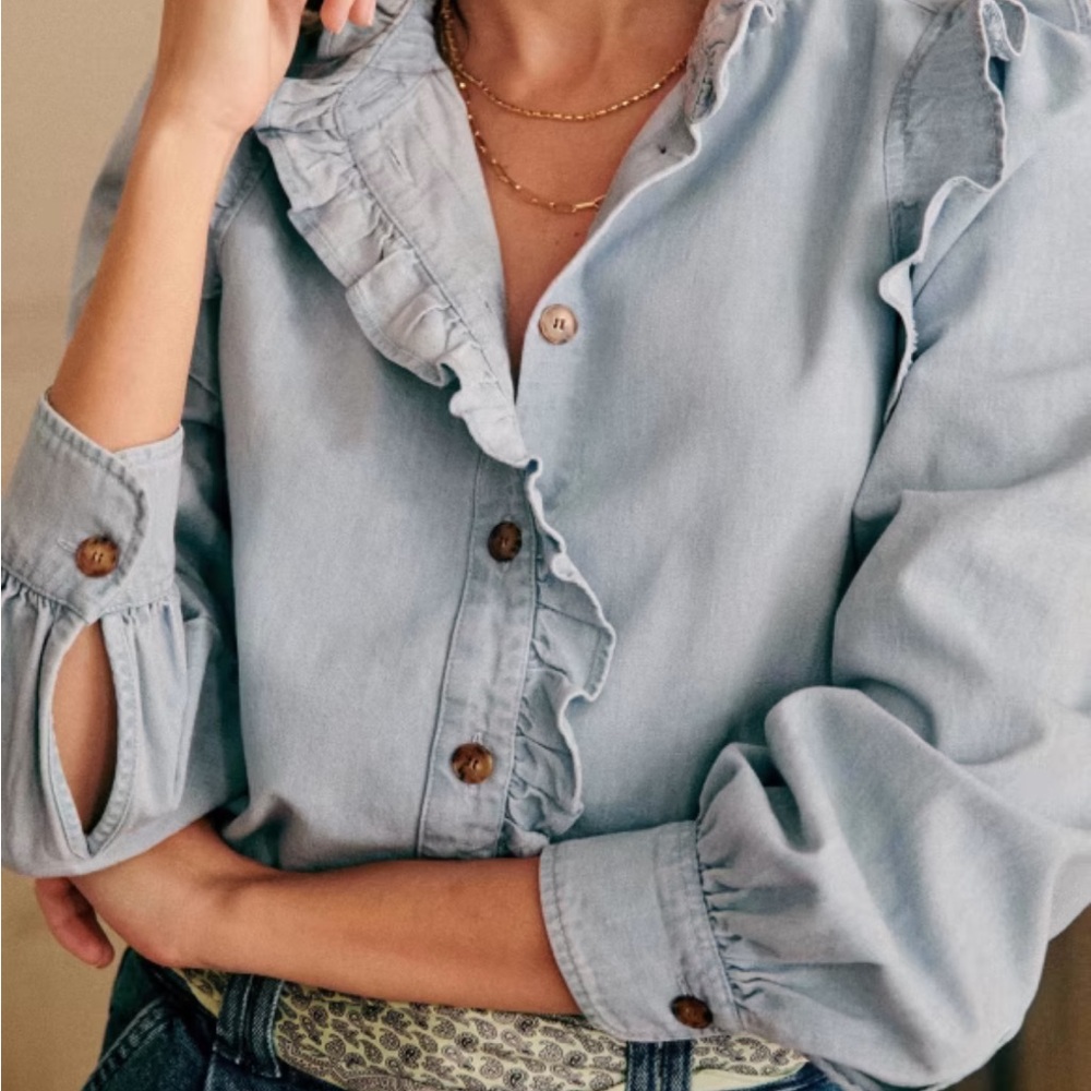 NWT Sezane Eva shirt size 2